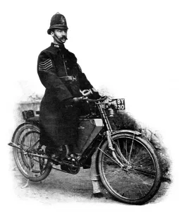 Plate Prints: Police motorcyclist, 1904