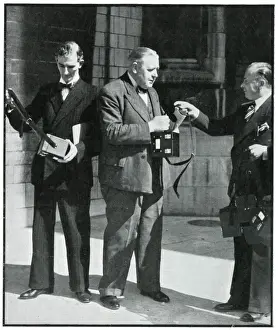 Hutton Prints: Polish national Mr Hutton offering gas mask cases 1939