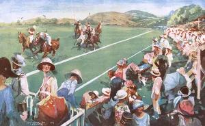 Ponies Prints: Polo at Mandelieu, French Riviera in the 1920s