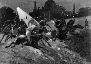 March Prints: Polo match by electric light