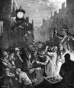 Edinburgh Prints: The poor on New Years Eve in Edinburgh