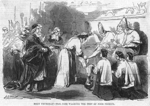 Washin G Prints: Pope Gregory XVI washing priests feet