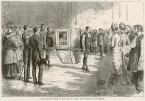 Pope Prints: Pope Leo XIII in sedan chair