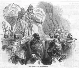 Carried Prints: Pope Pius IX in procession