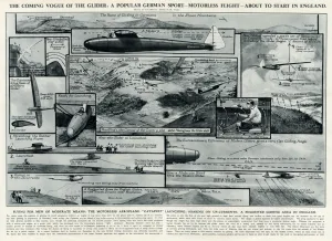 Launch Prints: A popular new sport, the glider, by G. H. Davis