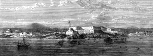Central Prints: Port of Christianborg near Accra, 1873