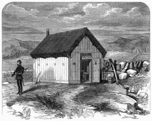 Armed Prints: Portable hut for police in County Mayo, Ireland