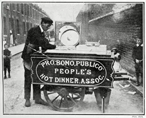 Street Prints: A portable ice-cream barrow had been turned into a soup tureen in the fast approaching winter months