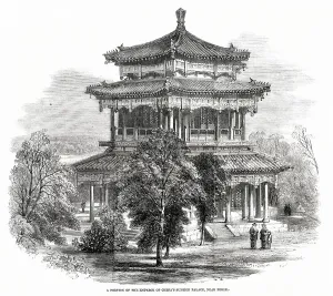 1861 Prints: A portion of the Emperor of China's summer palace, Pekin