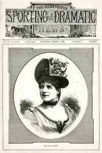 Floral Prints: Portrait of debutante, Mme Mary-Albert