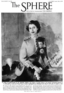 Decorated Prints: Portrait of the Queen, Colonel-in-Chief, the Grenadier Guard