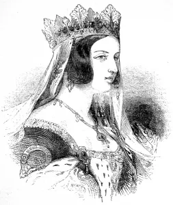 Lining Prints: Portrait of Queen Victoria, fancy dress ball, 1842