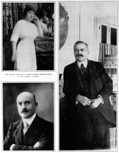 July Prints: Portraits of Mme Caillaux, M. Joseph Caillaux and M. Gaston