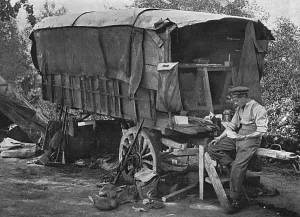 Carts Prints: A Post Office for Canadian troops, WW1