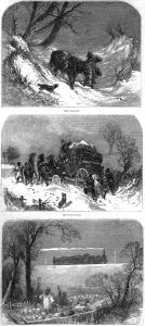 1854 Prints: The Post in the Snow