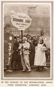 White Prints: Poster Pageant - Advert for Edwards Soup 1920