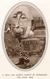 White Prints: Poster Pageant - Advert for Egall, Pure Dried Eggs 1920