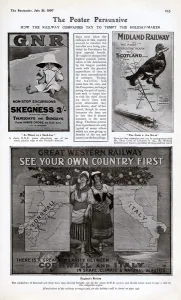 Adverts Prints: The poster persuasive, travel advertising, 1907