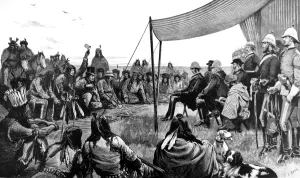 10th Prints: The Pow-Wow at Black Feet Crossing, September 1881