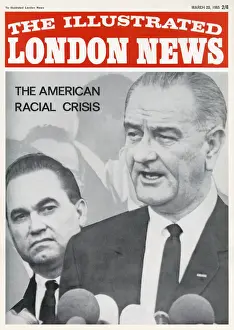 Images Dated 17th February 2020: US President Lyndon Baines Johnson (1908-1973) delivers his We Shall Overcomeae speech Da