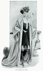 Swimsuit Prints: Pretty bathing dress in alpaca 1906