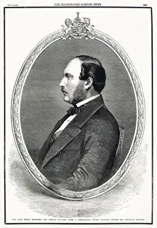 1861 Prints: Prince Albert (1819 - 1861), consort of Queen Victoria