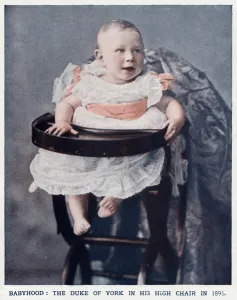 Infants Prints: Prince Albert in high chair