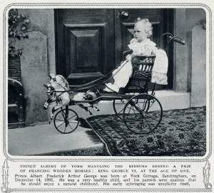 Toddler Prints: Prince Albert later George VI at the age of one