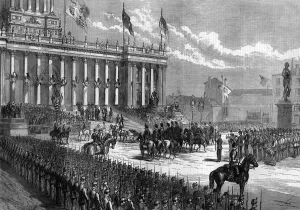 Arriving Prints: Prince Arthur at Leeds, Arrival of the Prince at town hall