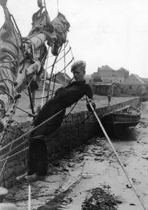 Ropes Prints: Prince Philip sailing in his youth