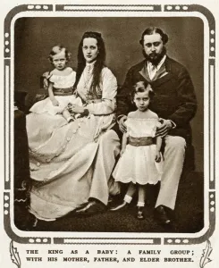 1867 Prints: Prince & Princess of Wales with two eldest children