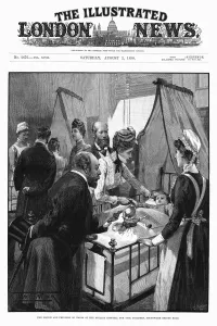 Ward Prints: The Prince and Princess of Wales at the Evelina hospital