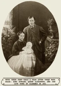 Consort Prints: Prince and Princess of Wales, with their first child