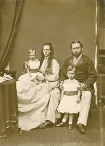 Alix Prints: Prince and Princess of Wales with two sons, 1867