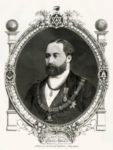 Mason Prints: Prince of Wales - acceptance to the Masons 1875