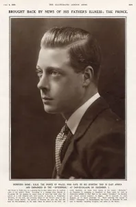 Edward Prints: Prince of Wales brought back by his father's illness