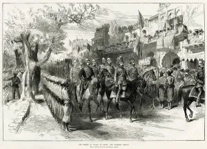 Tour Prints: Prince of Wales at Delhi: the Chandry Chowk, 1876