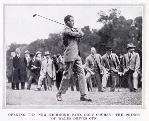 prince wales drives first tee richmond
