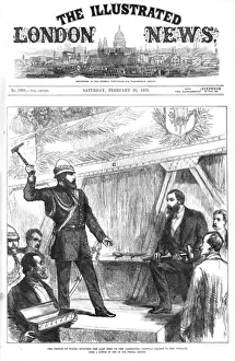 Tour Prints: Prince of Wales riveting bolt of Alexandra Railway Bridge
