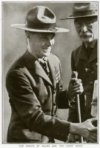 1922 Prints: Prince of Wales and Sir Robert Baden-Powell 1922