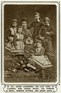 Kilt Prints: Princess Alexandra with her five children