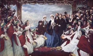 Beautiful Prints: Princess Alexandra of Denmark lands at Gravesend