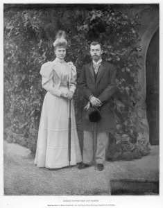 1872 Prints: Princess Alix of Hesse-Darmstadt and the Grand Duke Nicholas