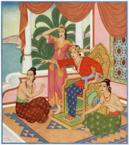 Prince Prints: Princess Badoura sees Prince Camaralzaman