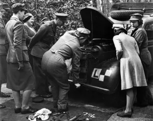 Bonnet Prints: Princess Elizabeth as an ATS officer