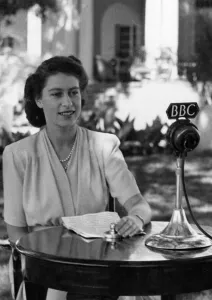 21st Prints: Princess Elizabeth broadcasting to the Empire
