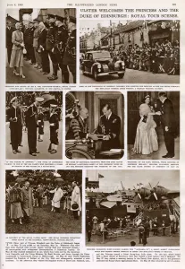 Tour Prints: Princess Elizabeth and the Duke of Edinburgh in Ulster
