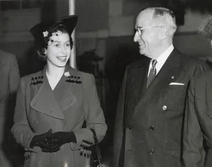 Meeting Prints: Princess Elizabeth with President Truman