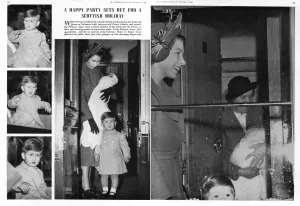 Anne Prints: Princess Elizabeth with Prince Charles and Princess Anne
