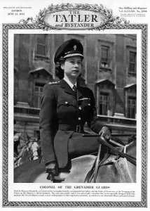 Birthday Prints: Princess Elizabeth, at Trooping of the Colour, 1947